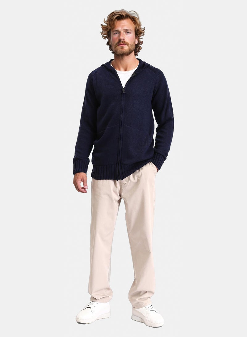 Ravin Men Zip-Up Knit Cardigan - Image 5